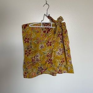 floral wrap skirt